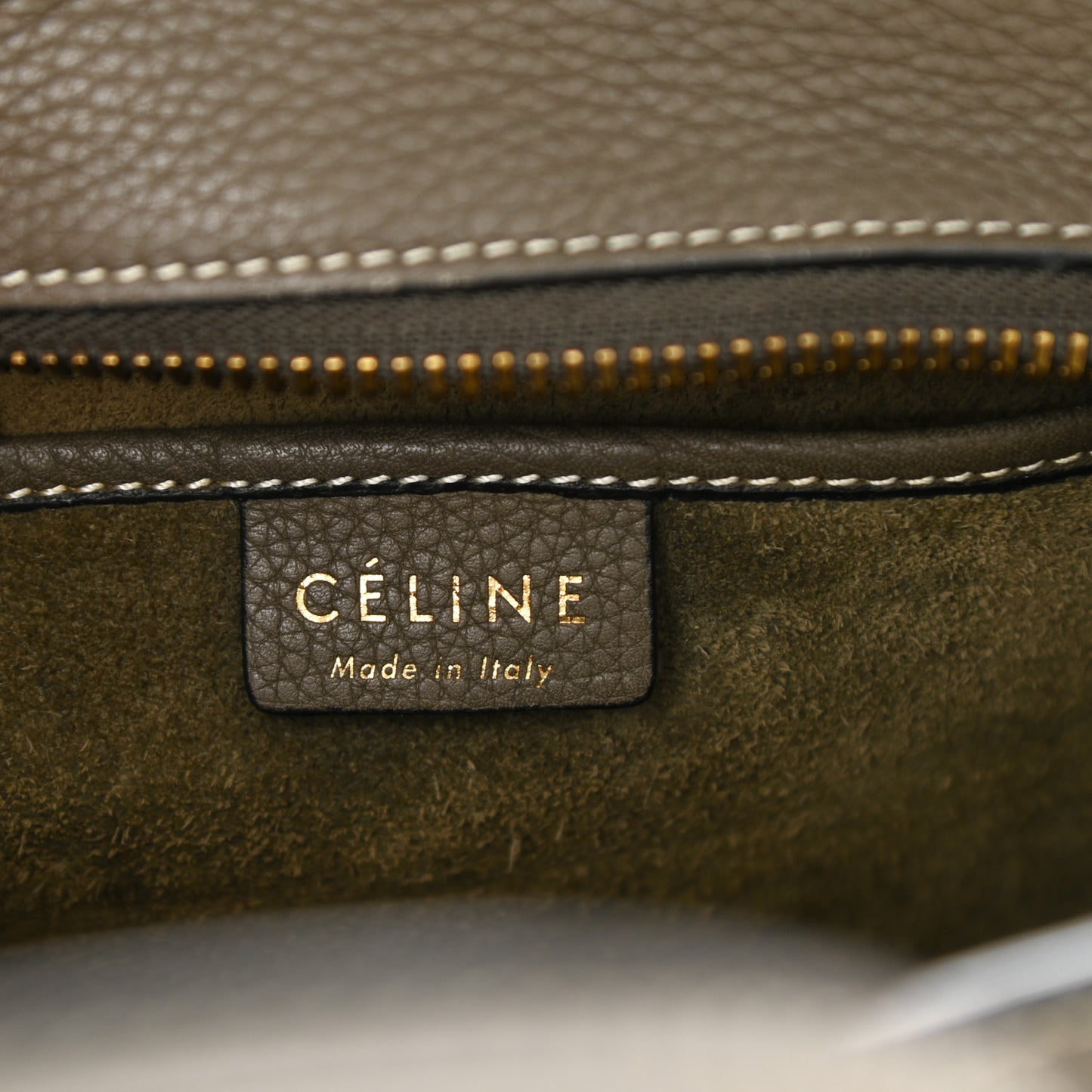 Drummed Calfskin Nano Luggage Souris