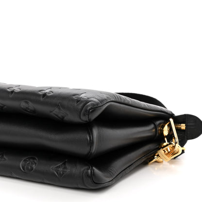 Louis Vuitton Lambskin Embossed Monogram Coussin PM Black 11 of 12