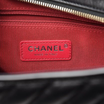 Chanel Aged Calfskin Chevron Quilted Medium Gabrielle Hobo Black 6 of 11