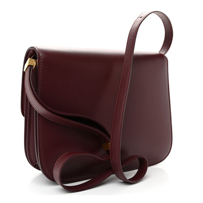 Celine Box Calfskin Medium Classic Box Flap Bag Burgundy 3 of 10