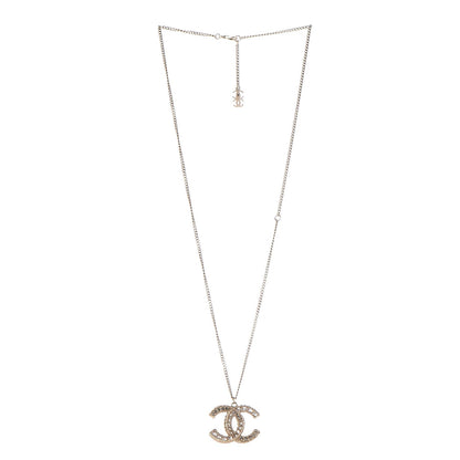 Chanel Crystal CC Necklace Light Gold 3 of 6