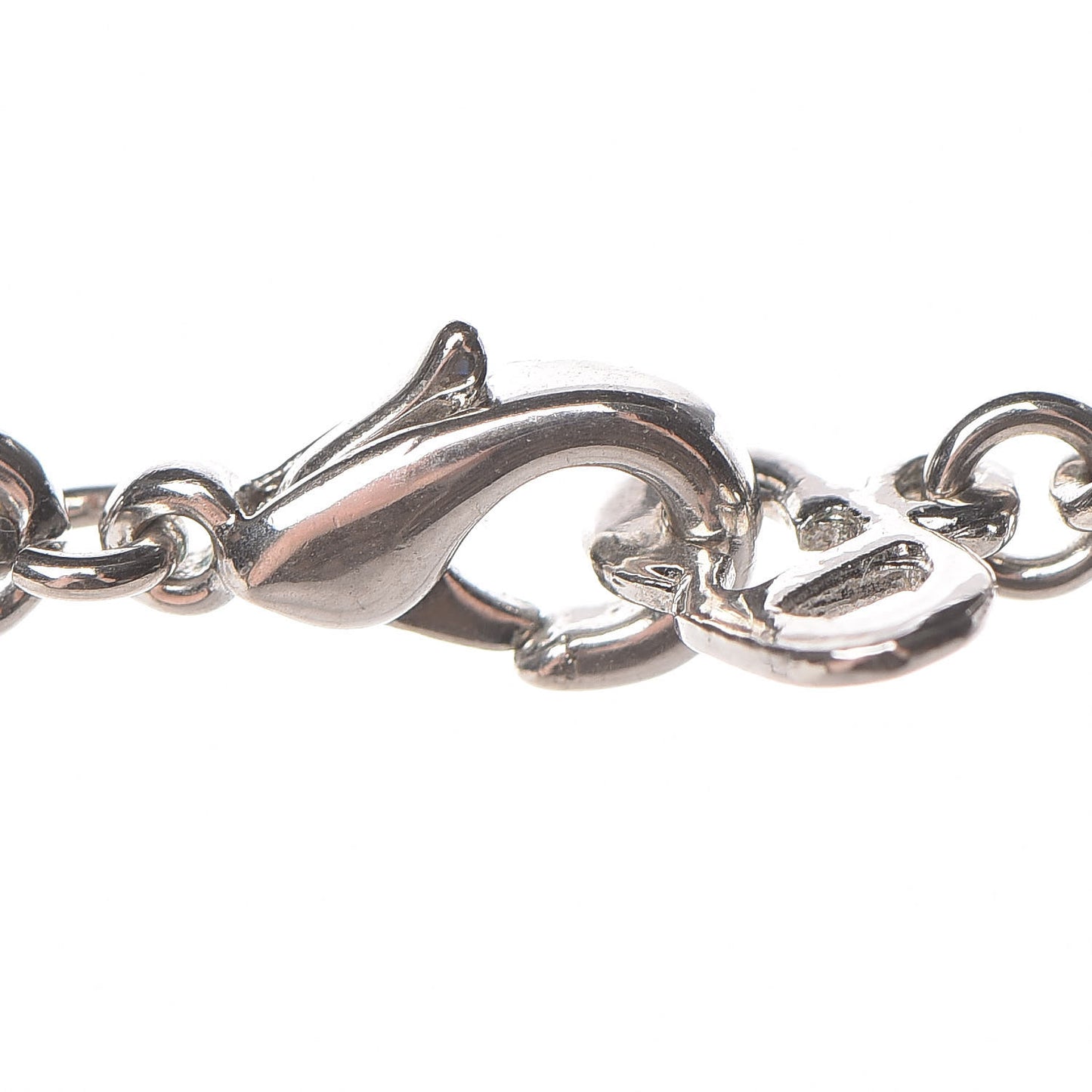 Crystal Saddle Bag Pendant Necklace Silver