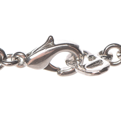 Christian Dior Crystal Saddle Bag Pendant Necklace Silver 4 of 6