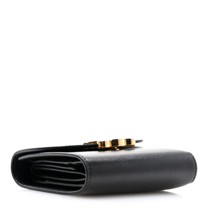 Celine Shiny Calfskin Small Triomphe Wallet Black 4 of 11
