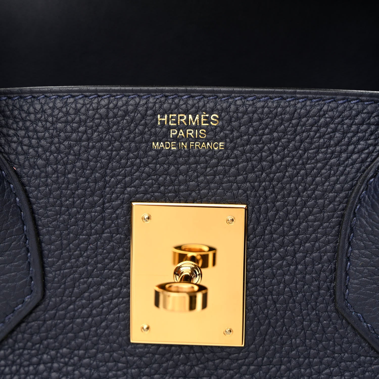 Hermes Togo Birkin 30 Bleu Nuit 6 of 11