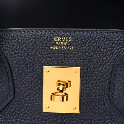 Hermes Togo Birkin 30 Bleu Nuit 6 of 11