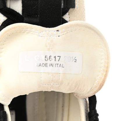 Chanel Velvet Calfskin Mixed Fibers CC Sneakers 39.5 Ivory Black 8 of 9