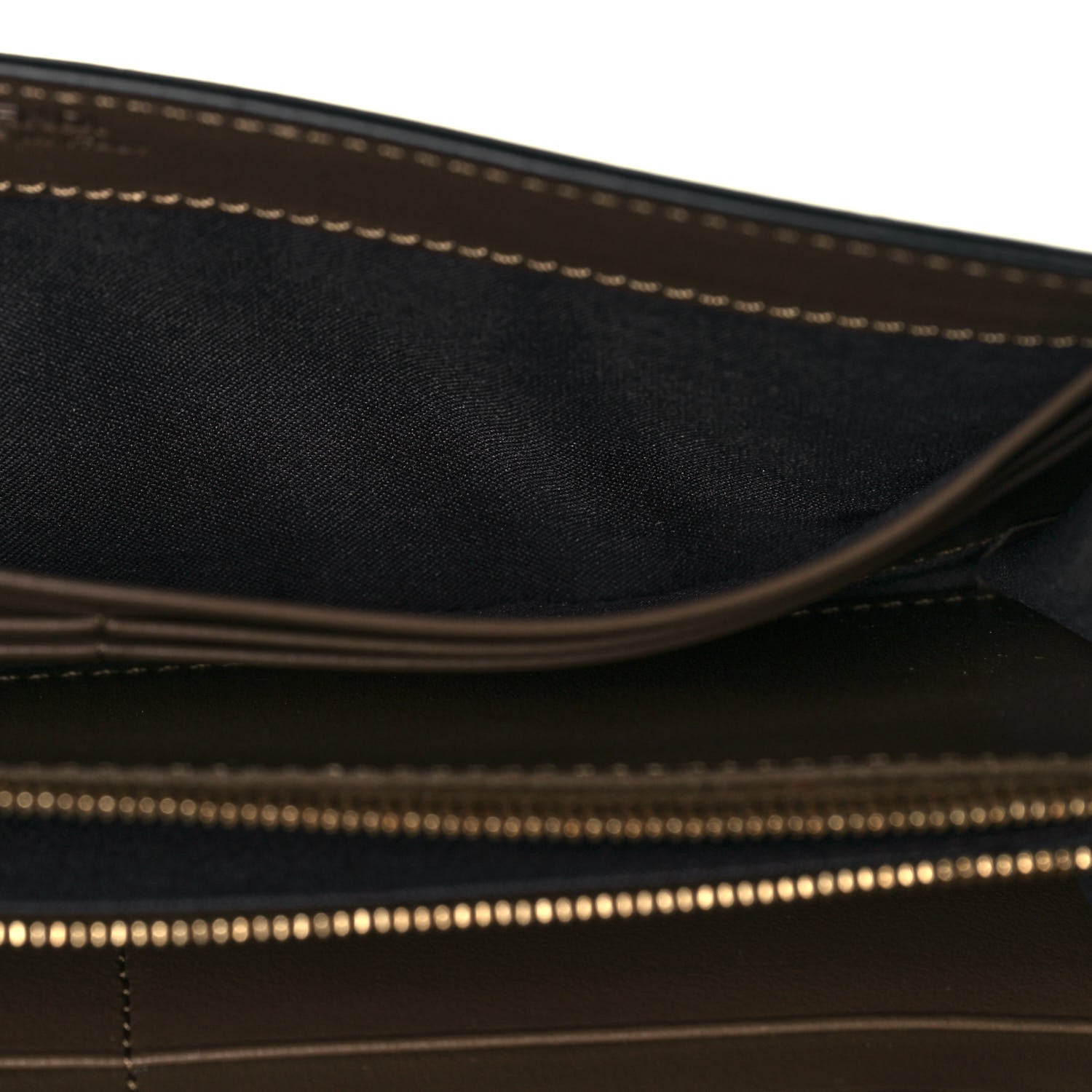 Fendi Vitello Soft F is Fendi Bi-Color FF 1974 Embossed Continental Envelope Wallet On Chain Maya Black 13 of 14