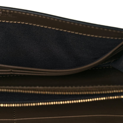 Fendi Vitello Soft F is Fendi Bi-Color FF 1974 Embossed Continental Envelope Wallet On Chain Maya Black 13 of 14