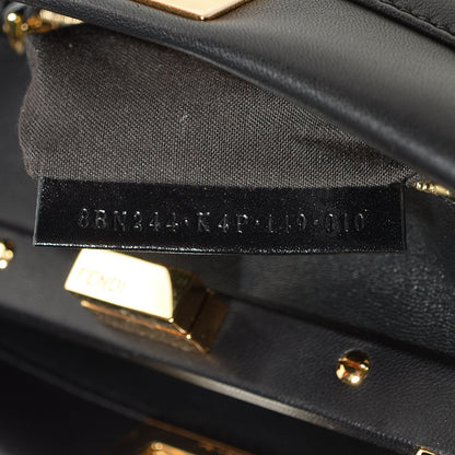 Fendi Nappa Mini Peekaboo Iconic Satchel Black 7 of 12