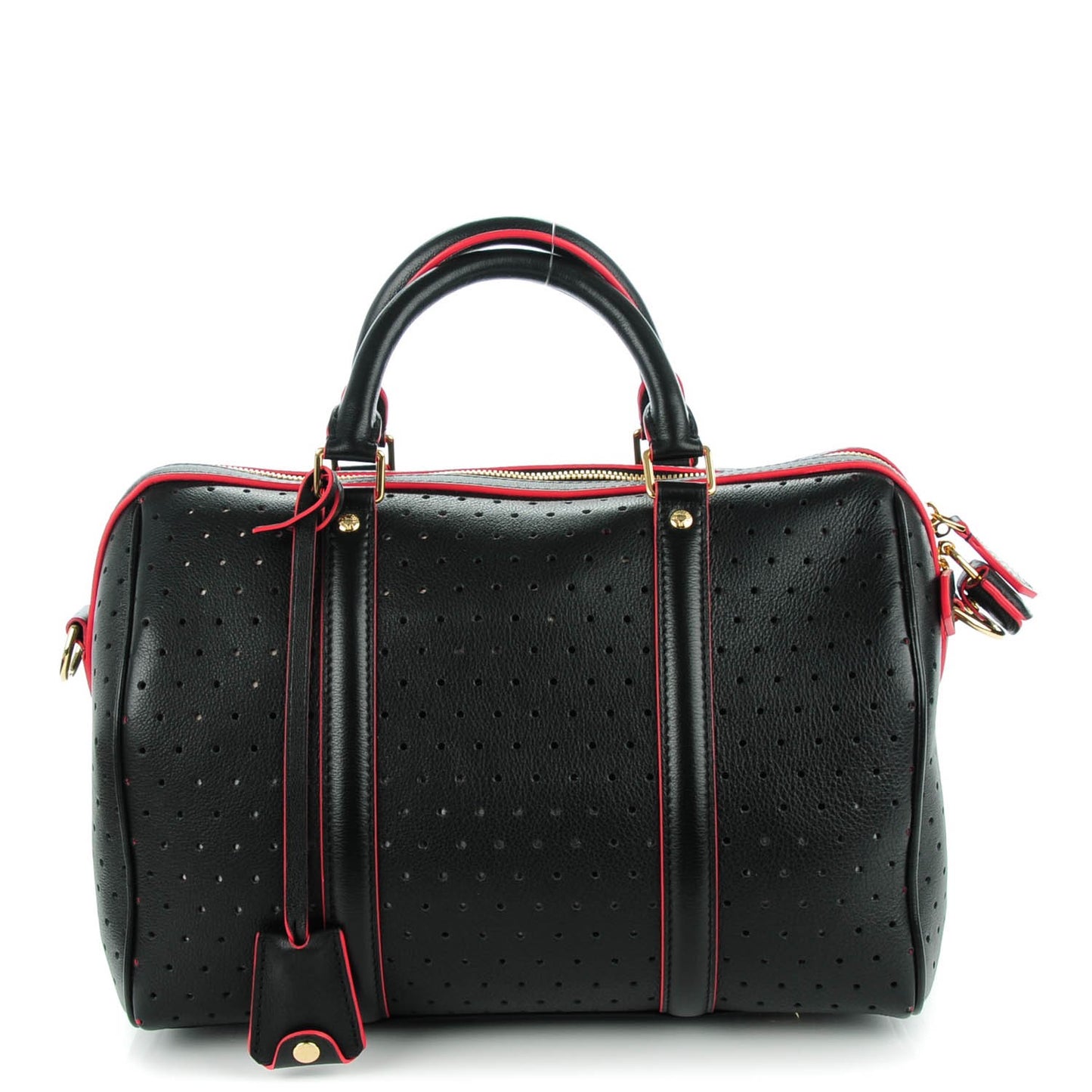 Veau Soie Calfskin Perforated SC Bag PM Black