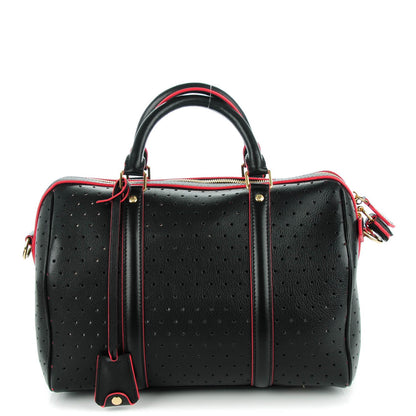 Louis Vuitton Veau Soie Calfskin Perforated SC Bag PM Black 1 of 7