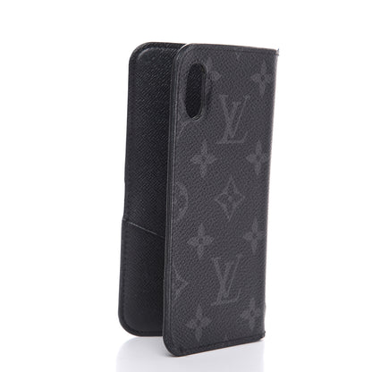 Louis Vuitton Monogram Eclipse iPhone X Folio Case 3 of 9