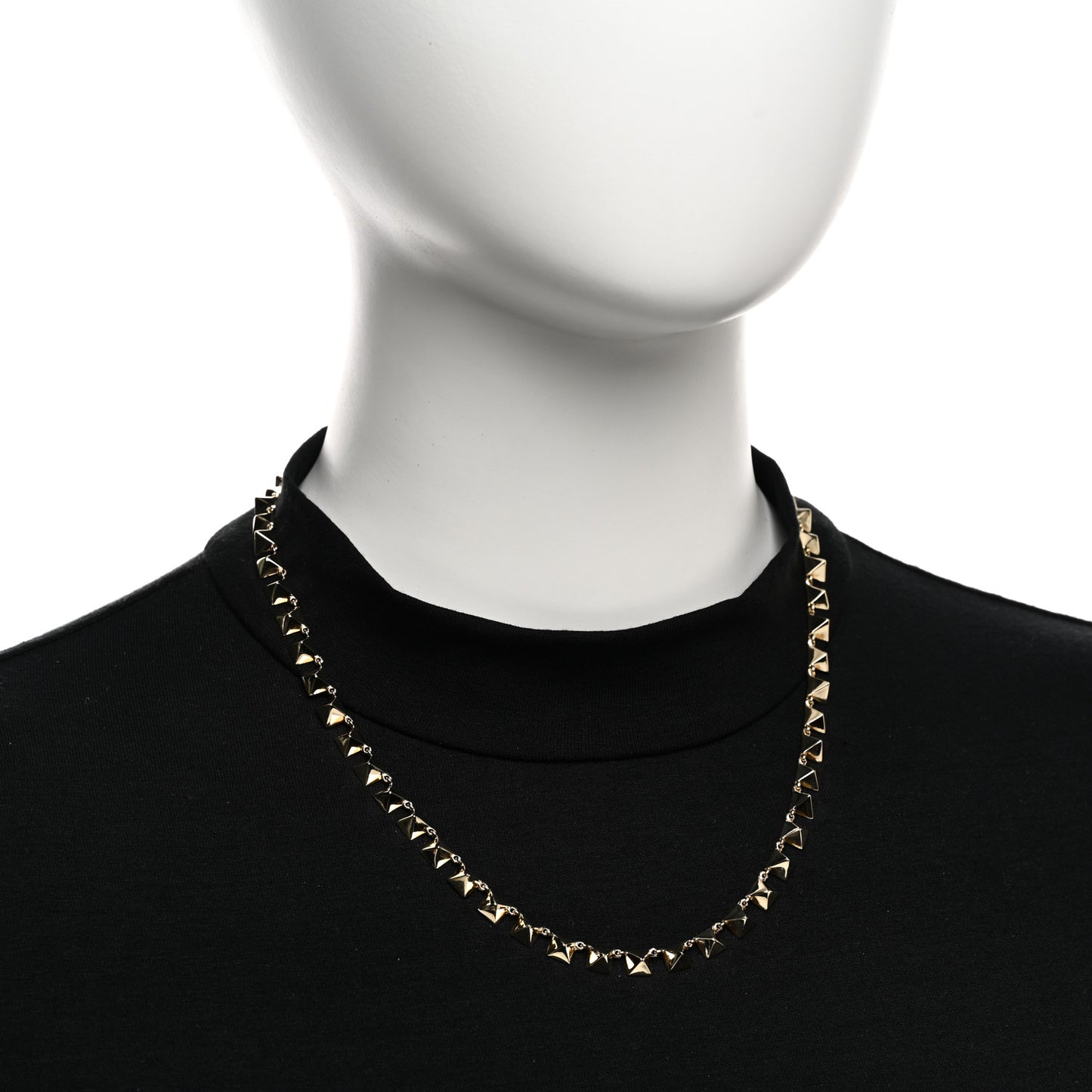 14K Yellow Gold Eternity Spike Necklace