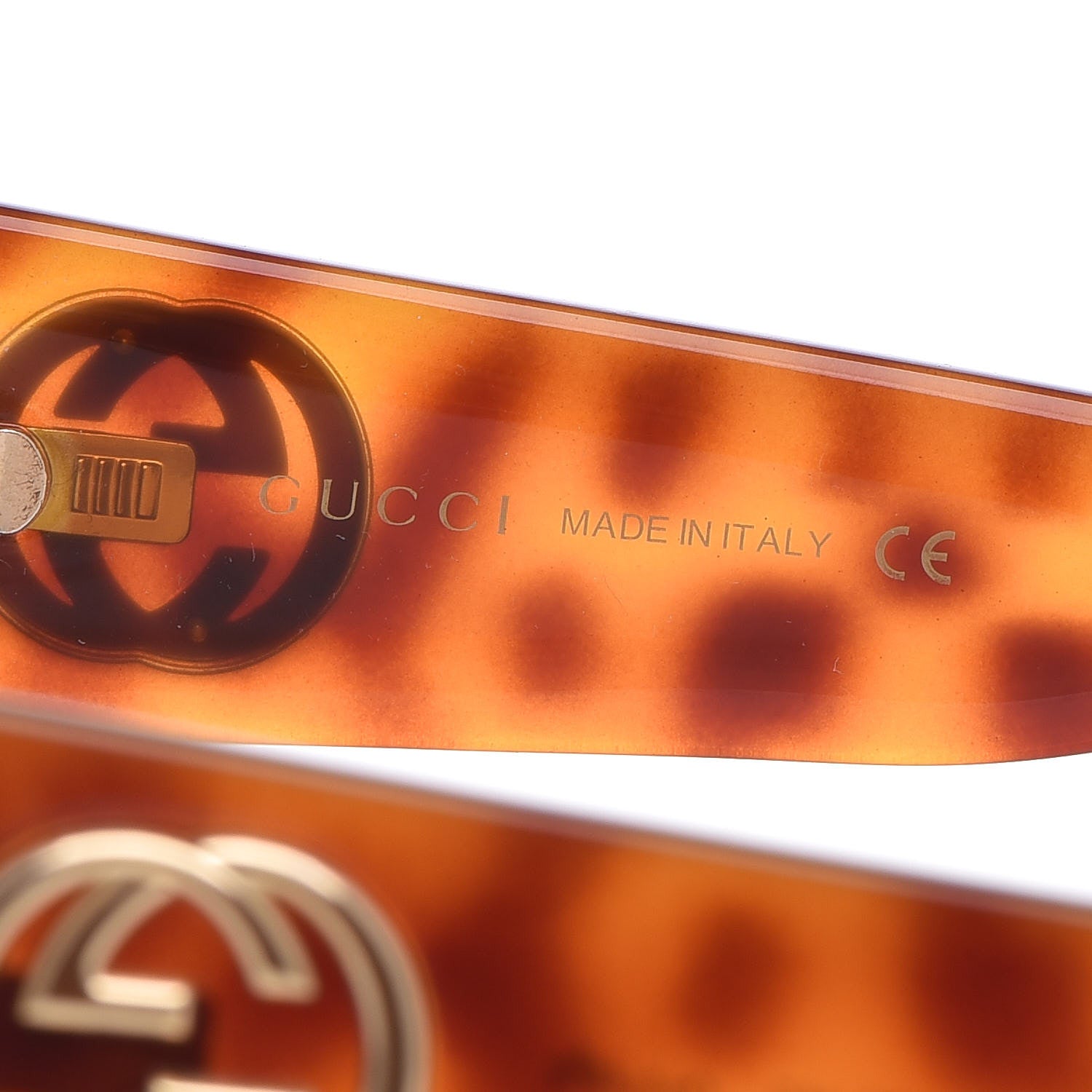 Gucci Acetate Square Frame Sunglasses GG0141S Tortoise 5 of 7