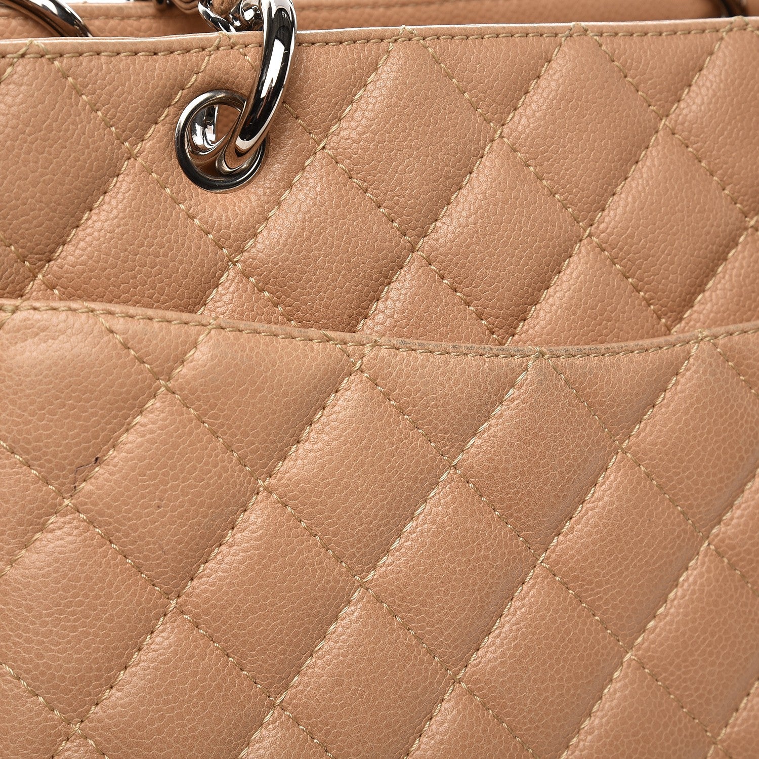 Chanel Caviar Quilted Grand Shopping Tote GST Beige 15 of 18
