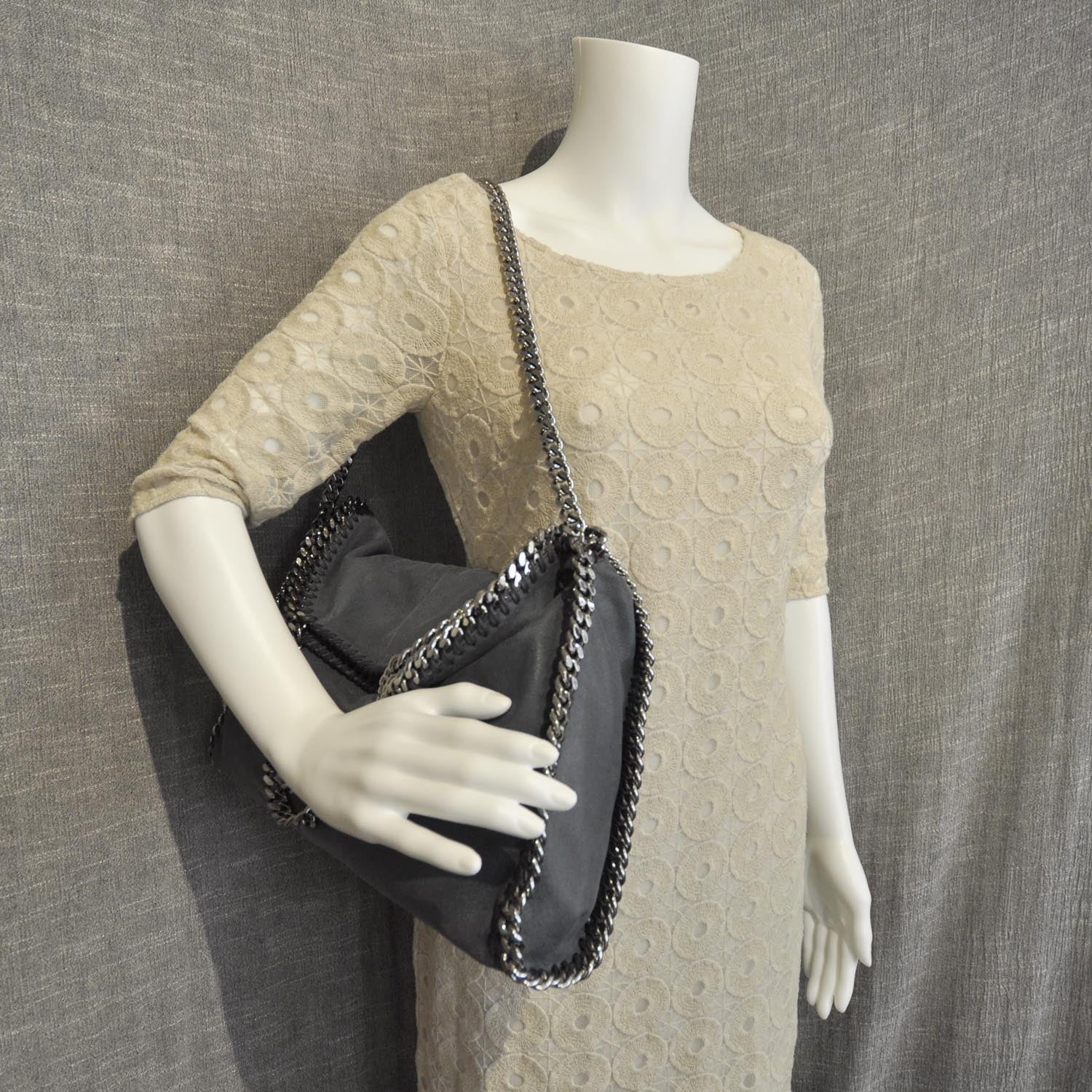 Stella McCartney Faux Leather Falabella Tote Blue 2 of 7