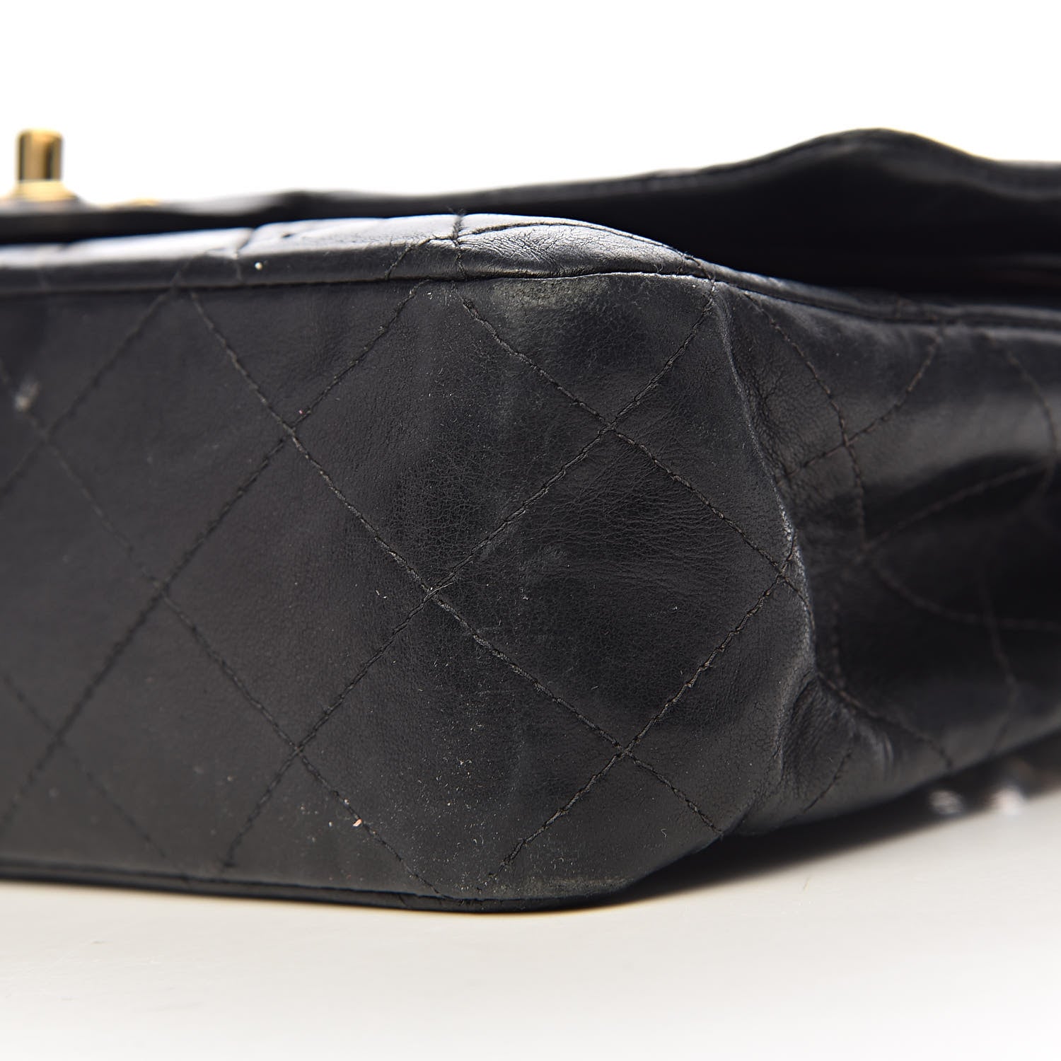 Chanel Lambskin Quilted Medium Double Flap Black 24 of 26