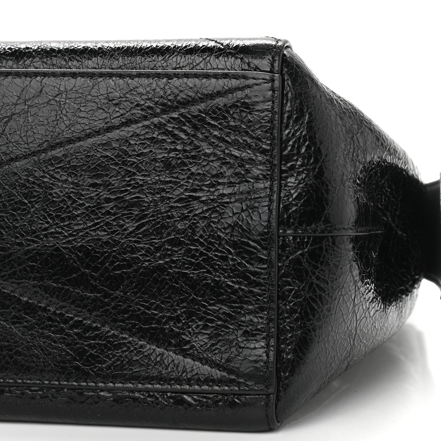 Givenchy Creased Patent Calfskin Medium ID Flap Black 10 of 10