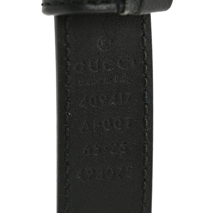 Gucci Calfskin Double G 20mm Belt 65 26 Black 4 of 4