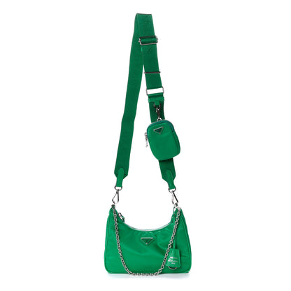 Prada Nylon Re-Edition 2005 Shoulder Bag Menta 1 of 12