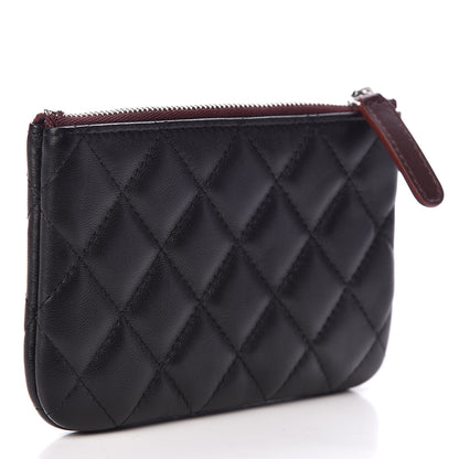 Chanel Lambskin Quilted Small Cosmetic Case Black 5 of 14