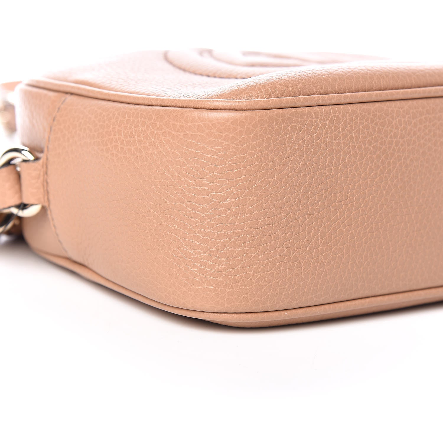 Gucci Pebbled Calfskin Small Soho Disco Bag Camelia 8 of 9