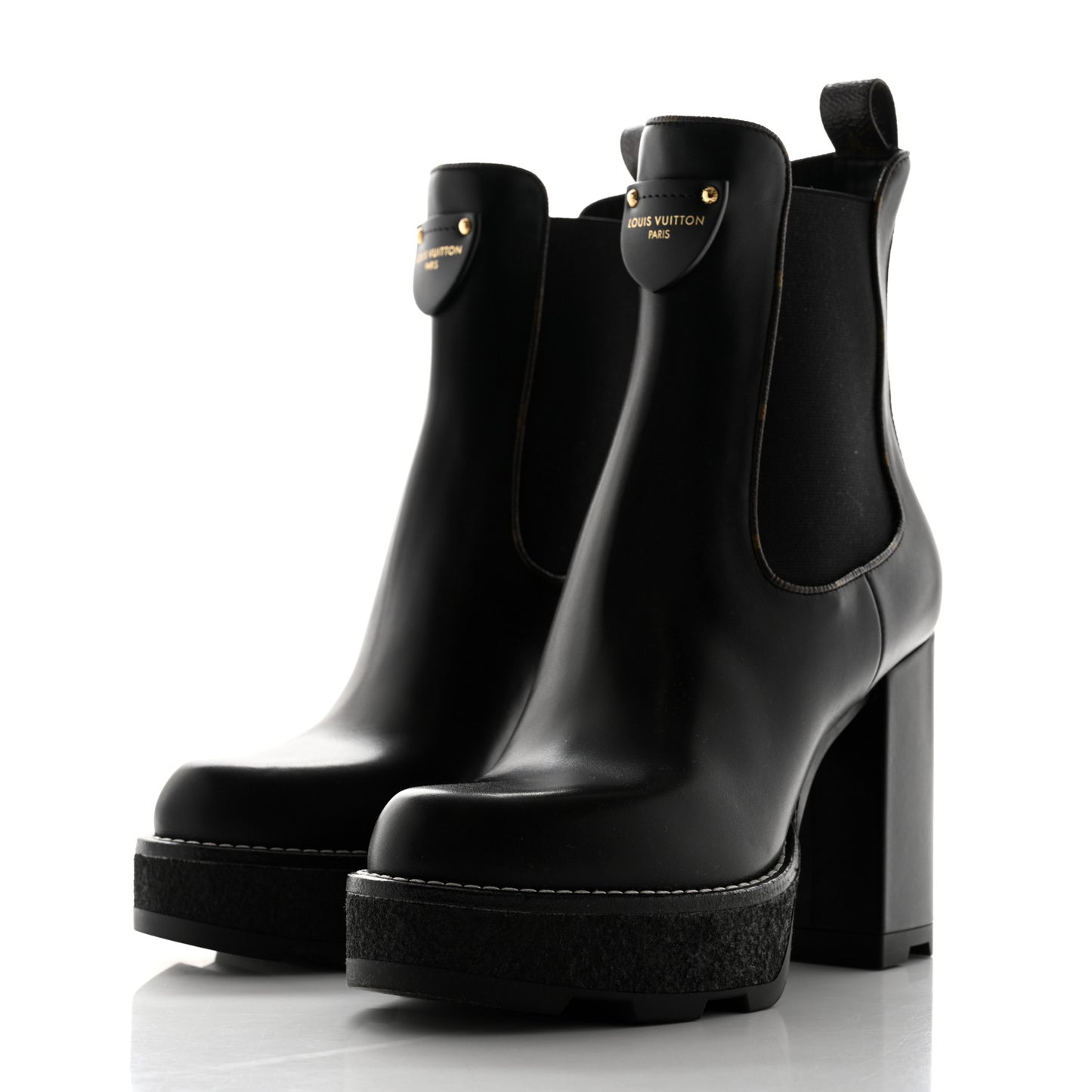 LV BEAUBOURG ANKLE BOOT 38 Black