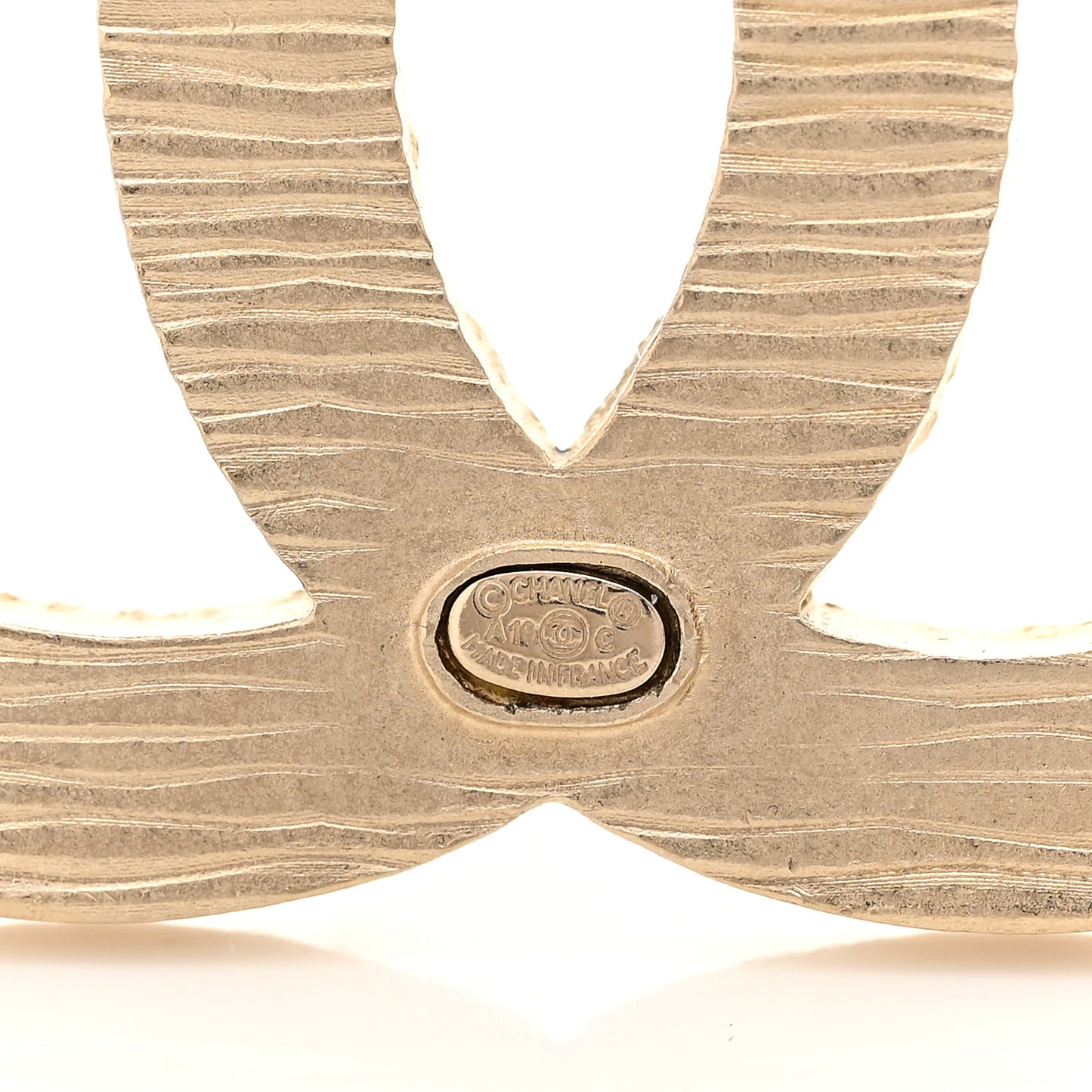 Resin Glitter CC Brooch Gold Blue