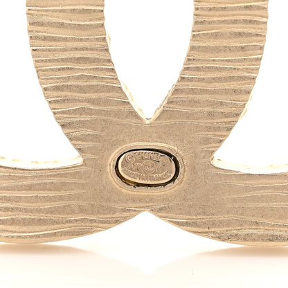 Chanel Resin Glitter CC Brooch Gold Blue 3 of 3