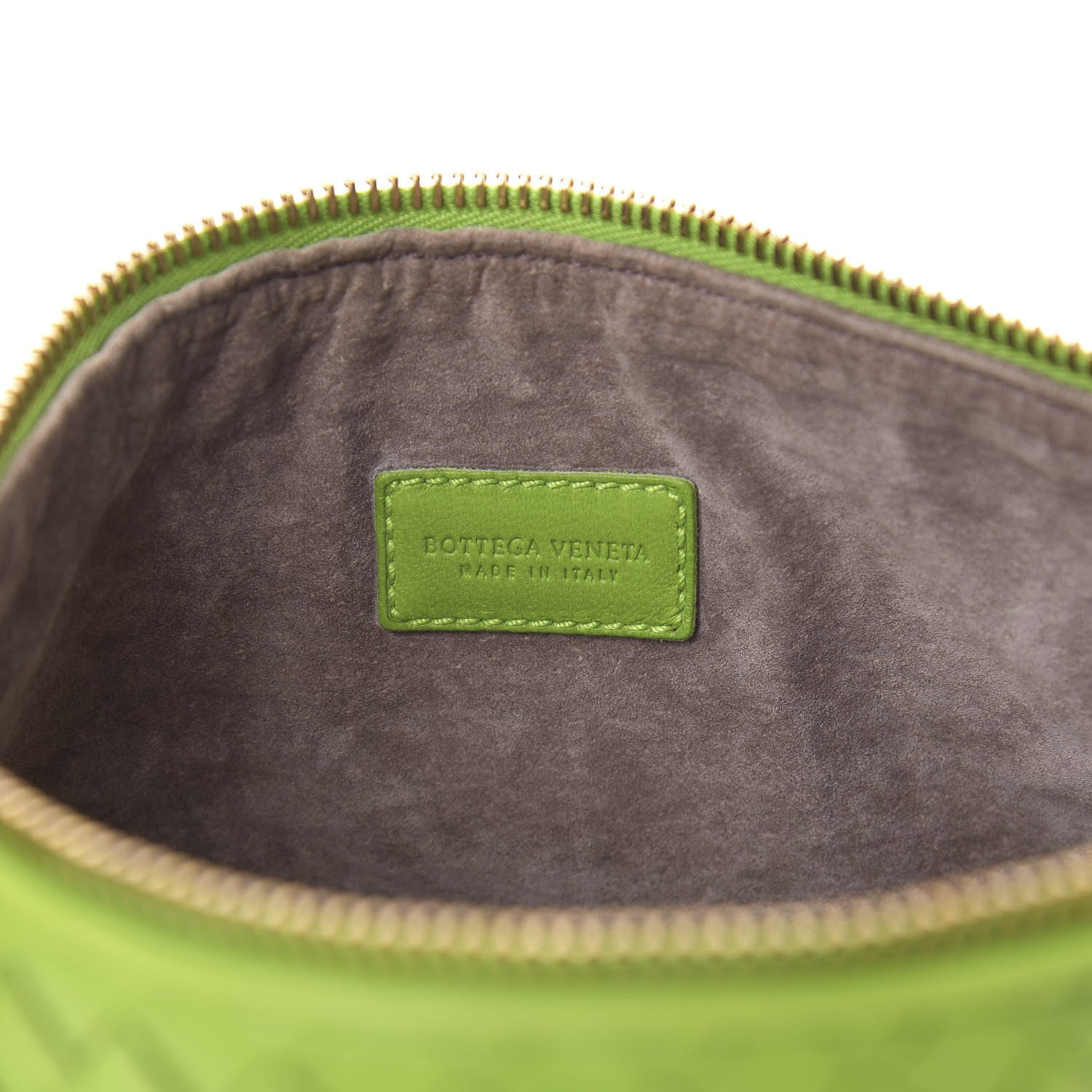 Bottega Veneta Nappa Intrecciato Large Cosmetic Case Mela 6 of 7