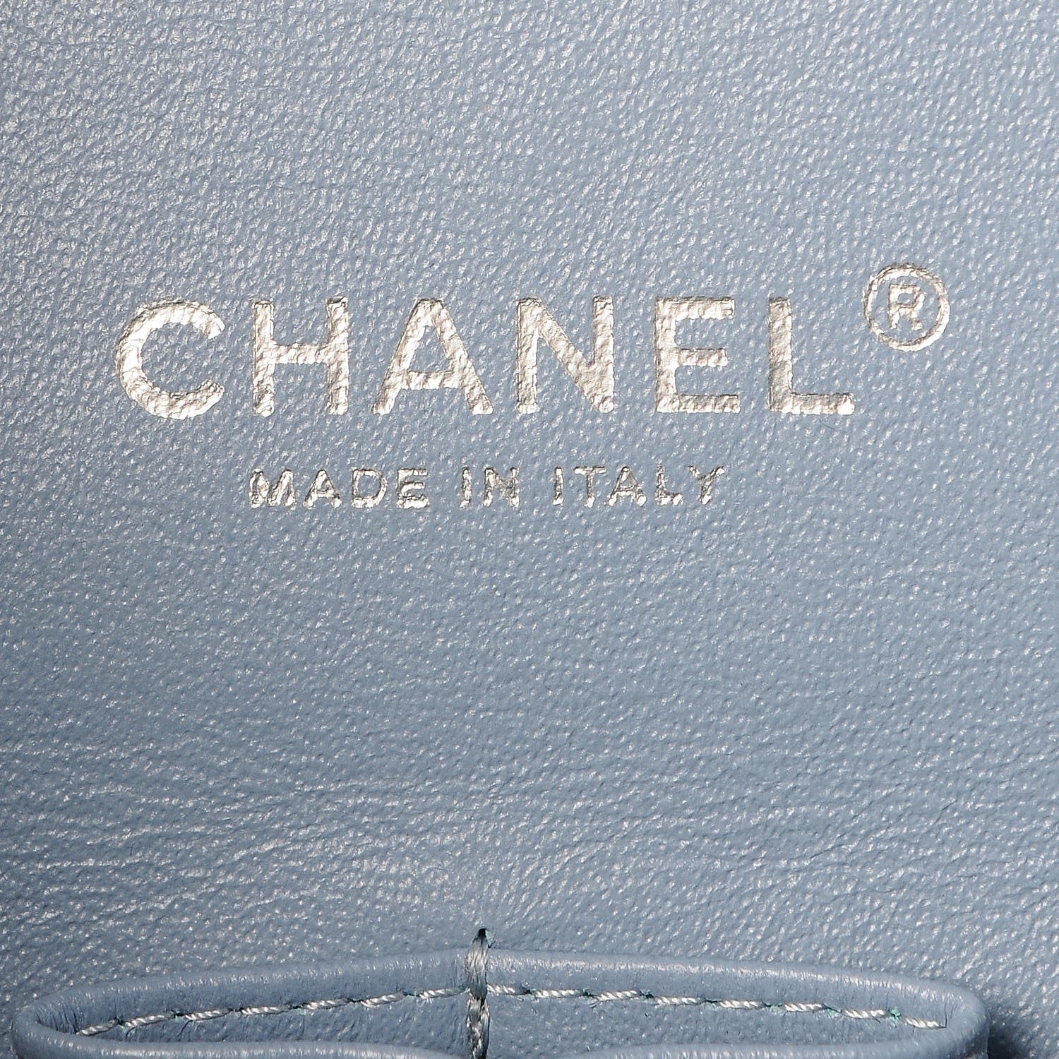 Chanel Patent Maxi Double Flap Light Blue 6 of 8