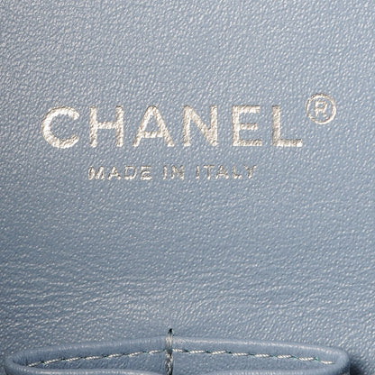 Chanel Patent Maxi Double Flap Light Blue 6 of 8
