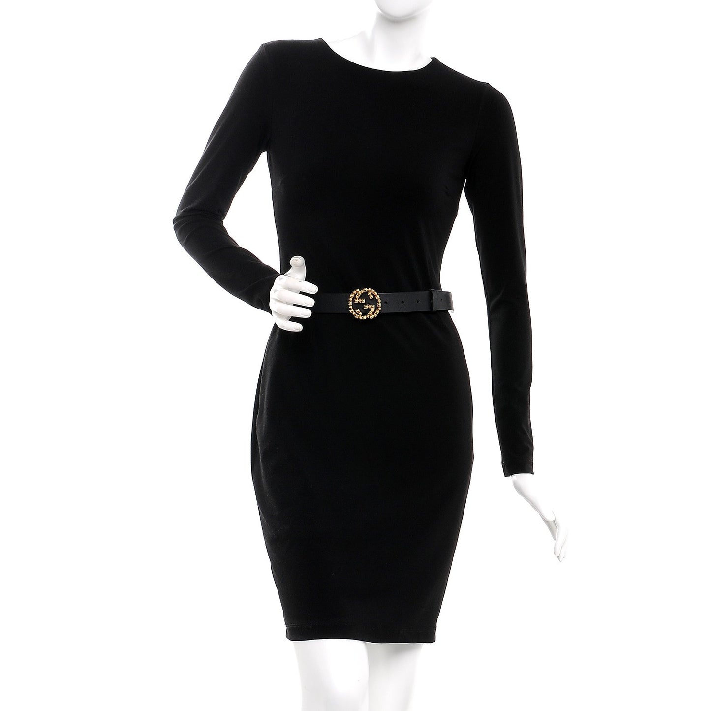 Calfskin Studded Interlocking G Belt 80 32 Black