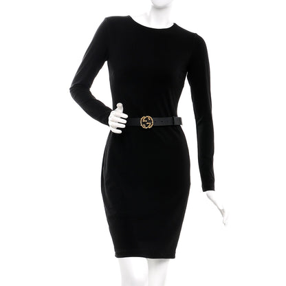 Gucci Calfskin Studded Interlocking G Belt 80 32 Black 2 of 9