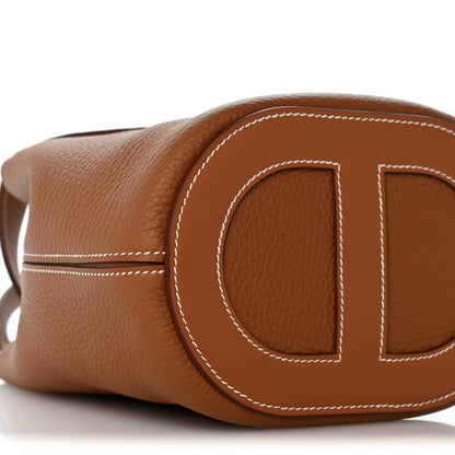 Hermes Taurillon Clemence Swift In-The-Loop 18 Bag Gold 9 of 11