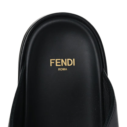 Fendi Vitello Womens Fendigraphy Slide Sandals 37 Black 6 of 8