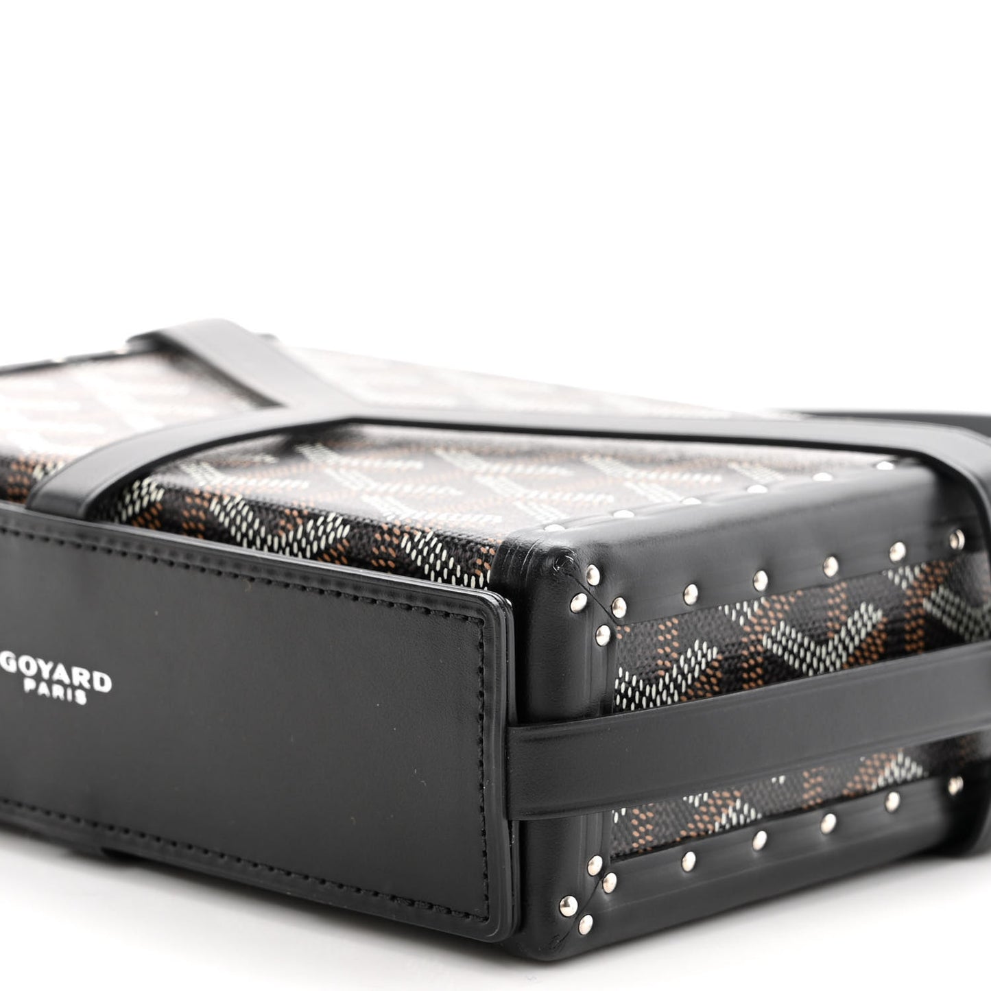 Goyardine Minaudiere Trunk Bag Black
