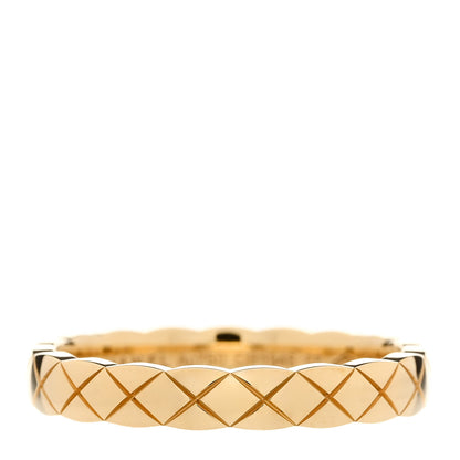 Chanel 18K Yellow Gold Mini Coco Crush Ring 55 7.25 1 of 6