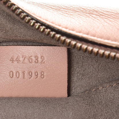 Gucci Calfskin Matelasse GucciGhost Small GG Marmont Chain Shoulder Bag Perfect Pink Rosa Ivory 7 of 12