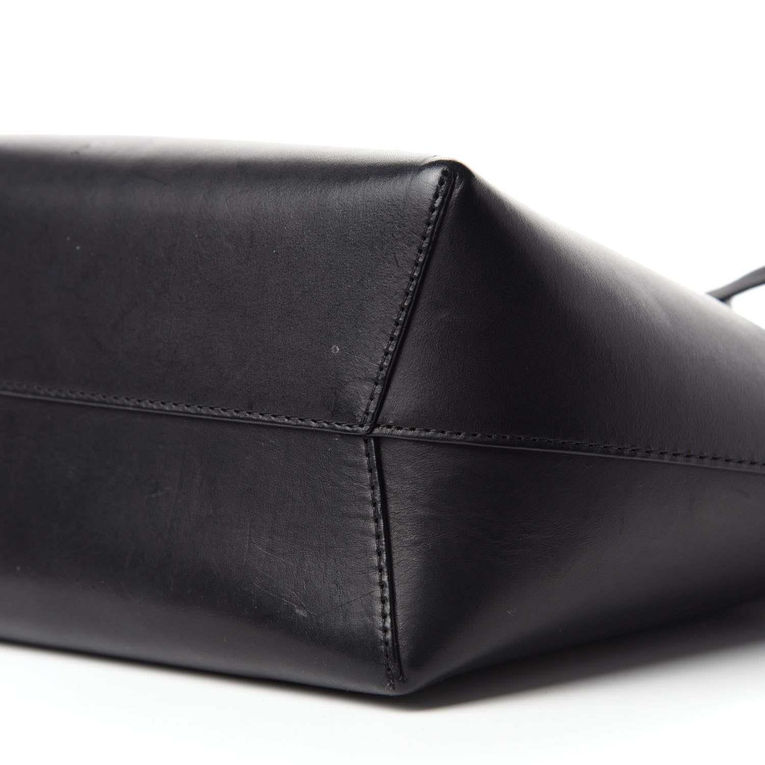 Mansur Gavriel Calfskin Mini Bucket Bag Black Flamma 7 of 10