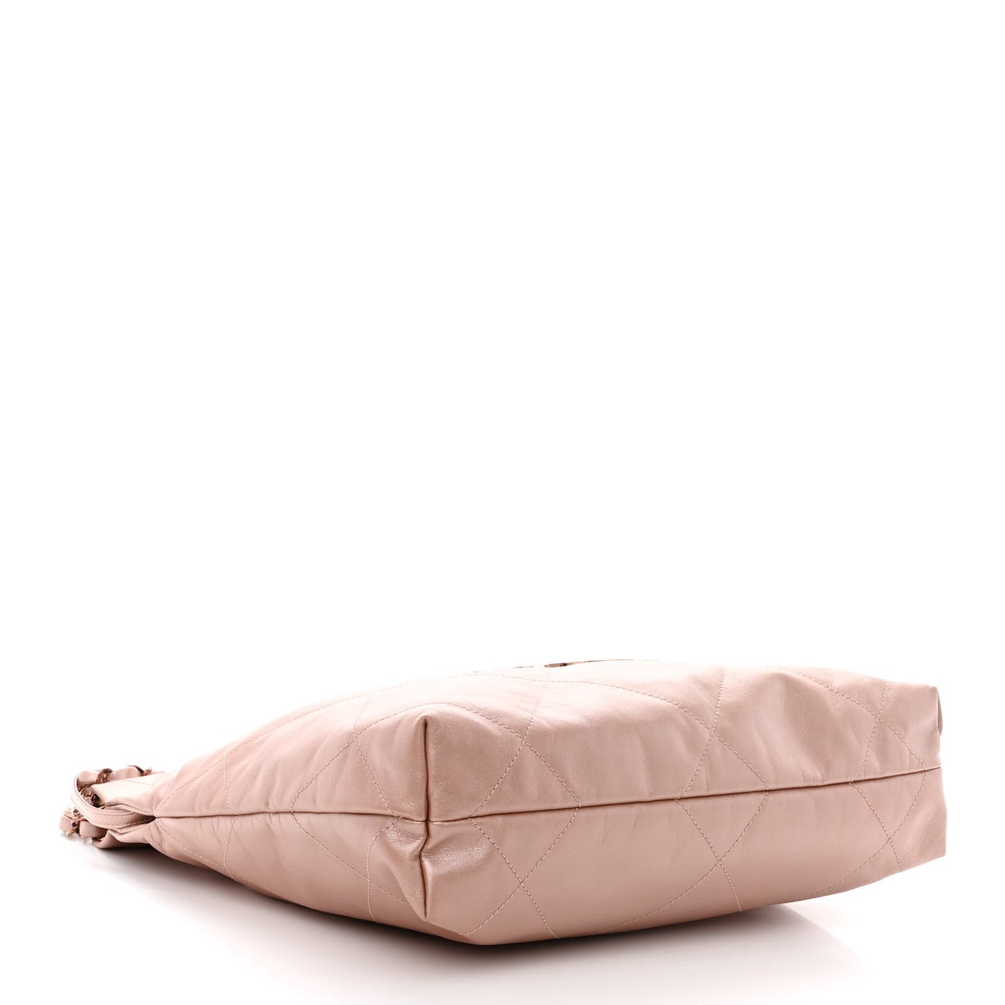 Metallic Calfskin Quilted Small Chanel 22 Pink