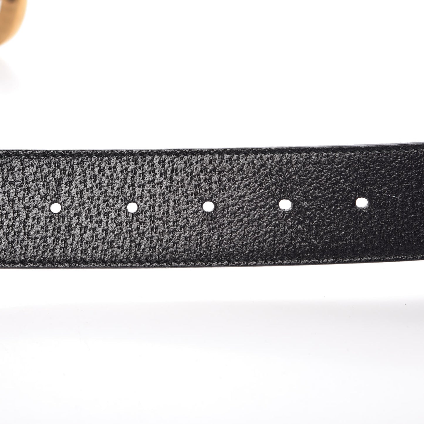 Textured Calfskin Double G 40mm Belt 85 34 Black