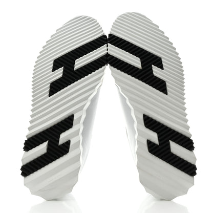 Hermes Calfskin Suede Goatskin Bouncing Sneakers 41 White 5 of 9