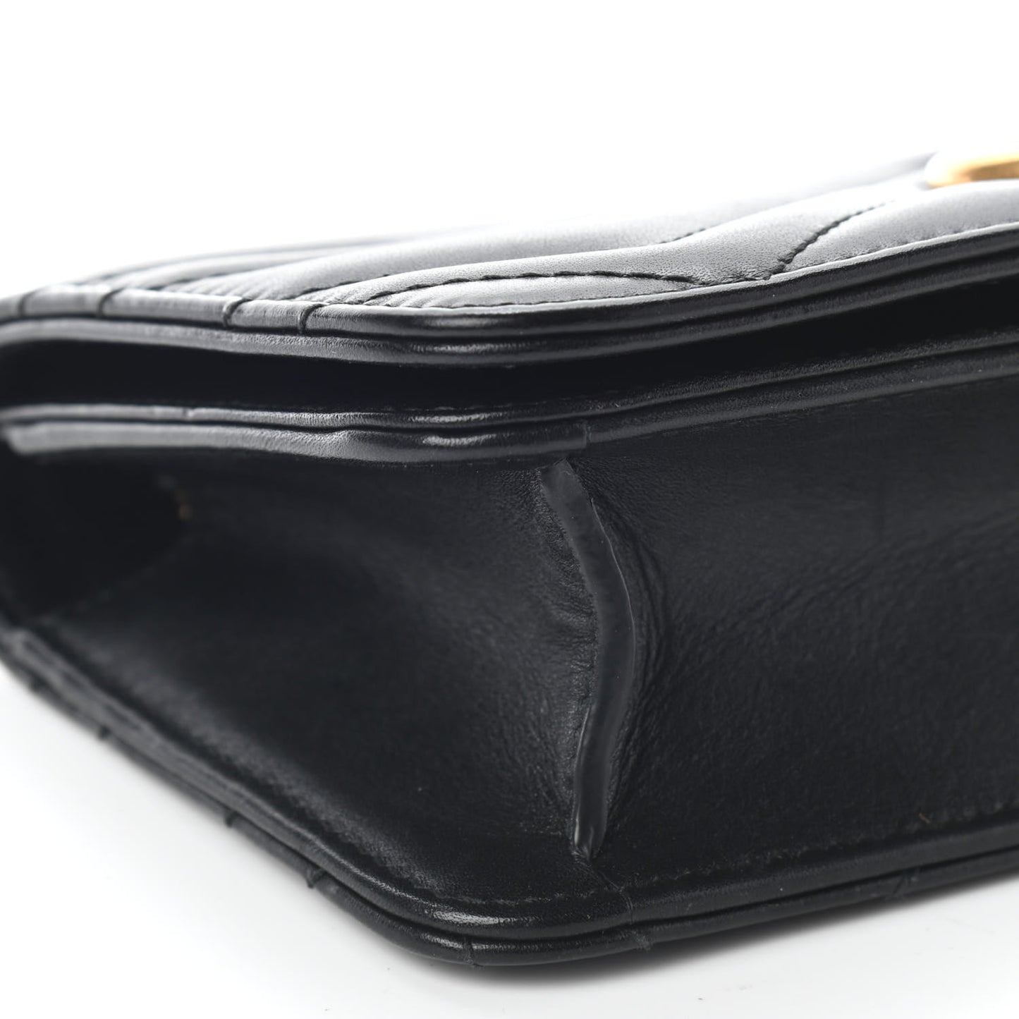 Calfskin Matelasse GG Marmont Mini Bag Black