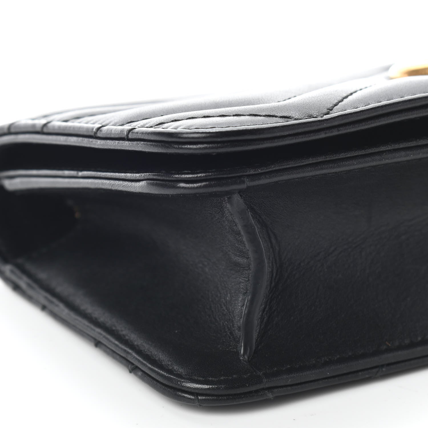 Gucci Calfskin Matelasse GG Marmont Mini Bag Black 7 of 11