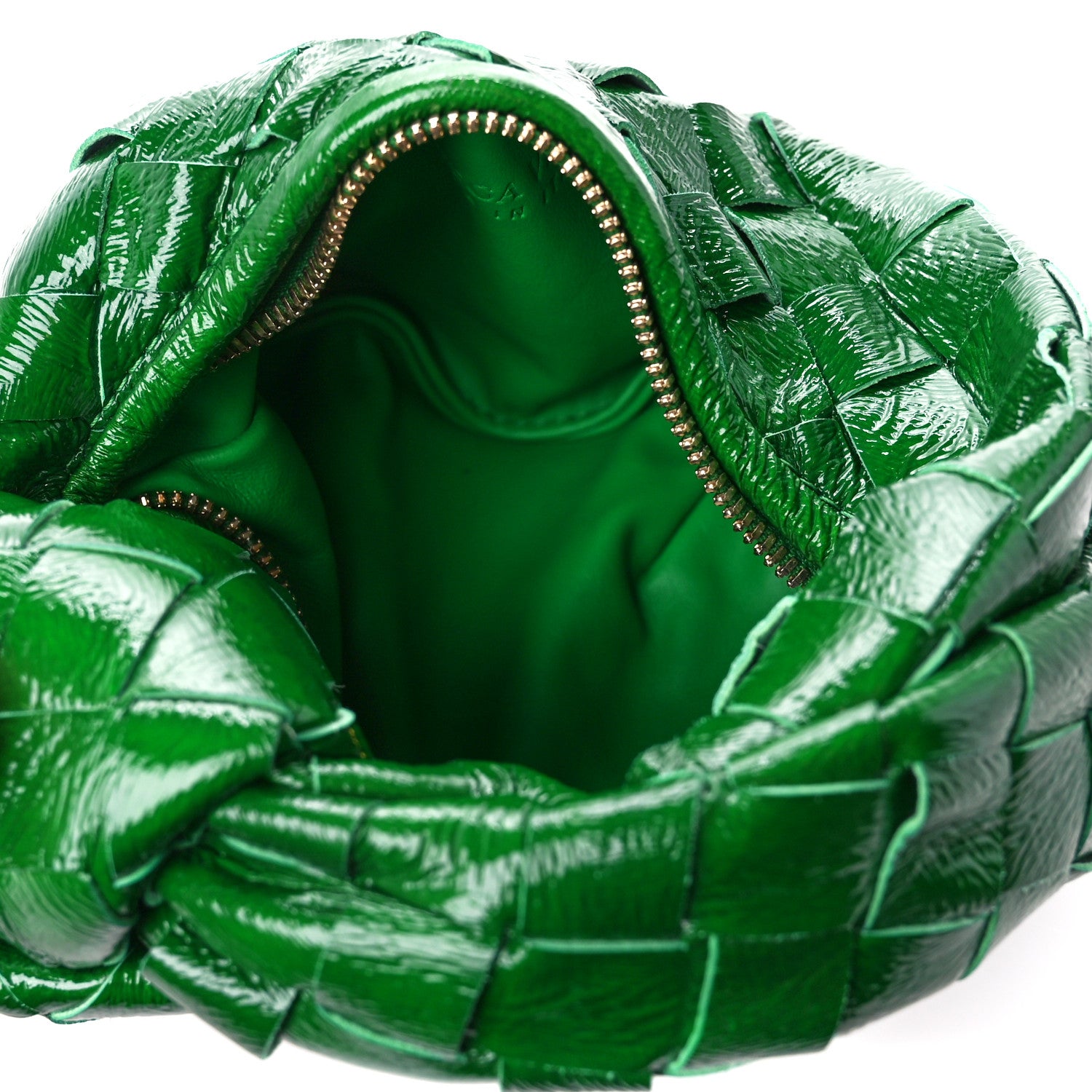 Bottega Veneta Textured Deerskin Intrecciato Candy Jodie Racing Green 5 of 11