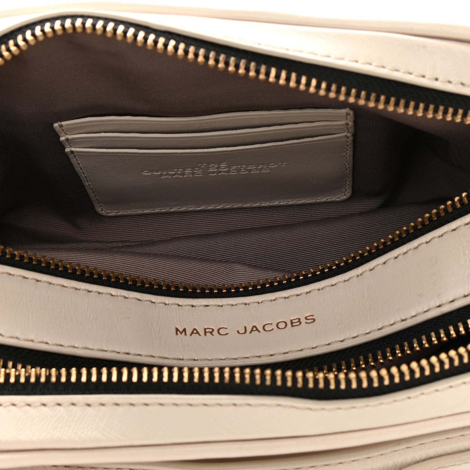 Marc Jacobs Calfskin Quilted The Softshot 21 Bag Ivory 5 of 14