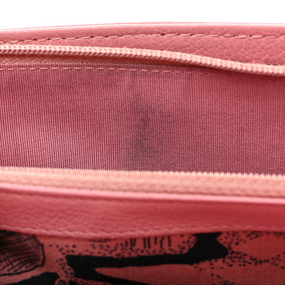 Chanel Goatskin CC Large Gusset Flap Wallet Pink 9 of 14