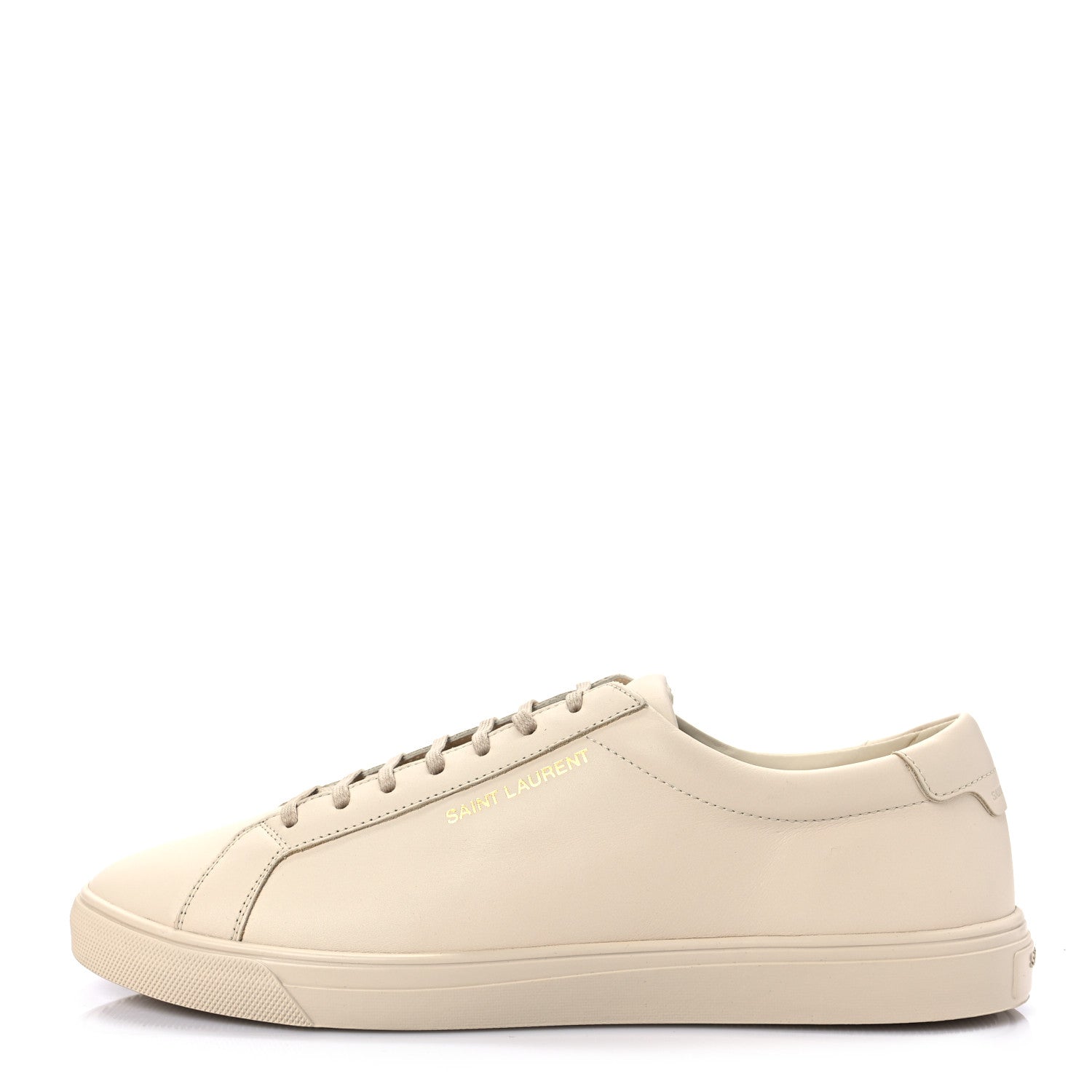 Saint Laurent Calfskin Andy Low Top Sneakers 41 Dark Coquille 1 of 8